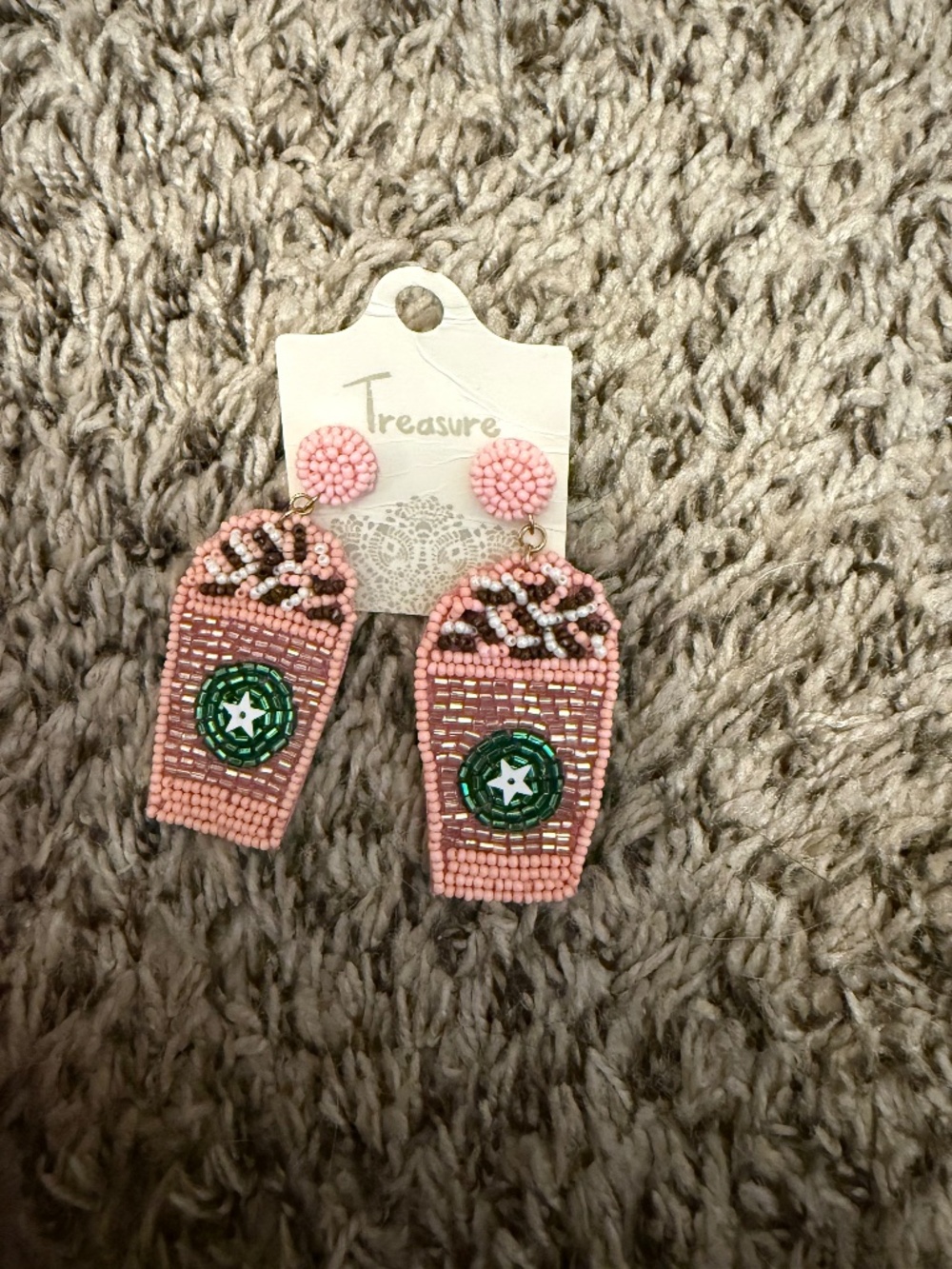 Coffee earrings